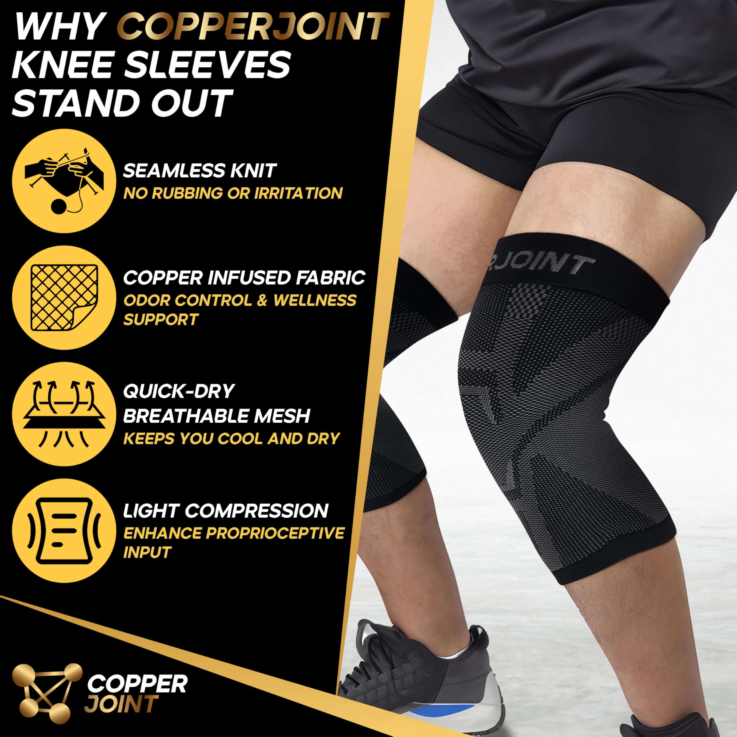 Lightweight Knee Sleeve Everyday - Pair