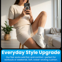 COMING SOON - CORE210 Womens Short Socks Ruffle 3 Pack - White