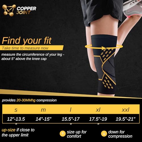 Copper Knee Brace w/ Compression Straps