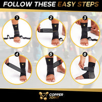 Foot Sleeve / Ankle Brace with Straps
