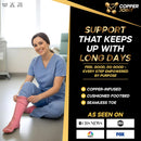 Long Compression Socks Pink - Set of 2