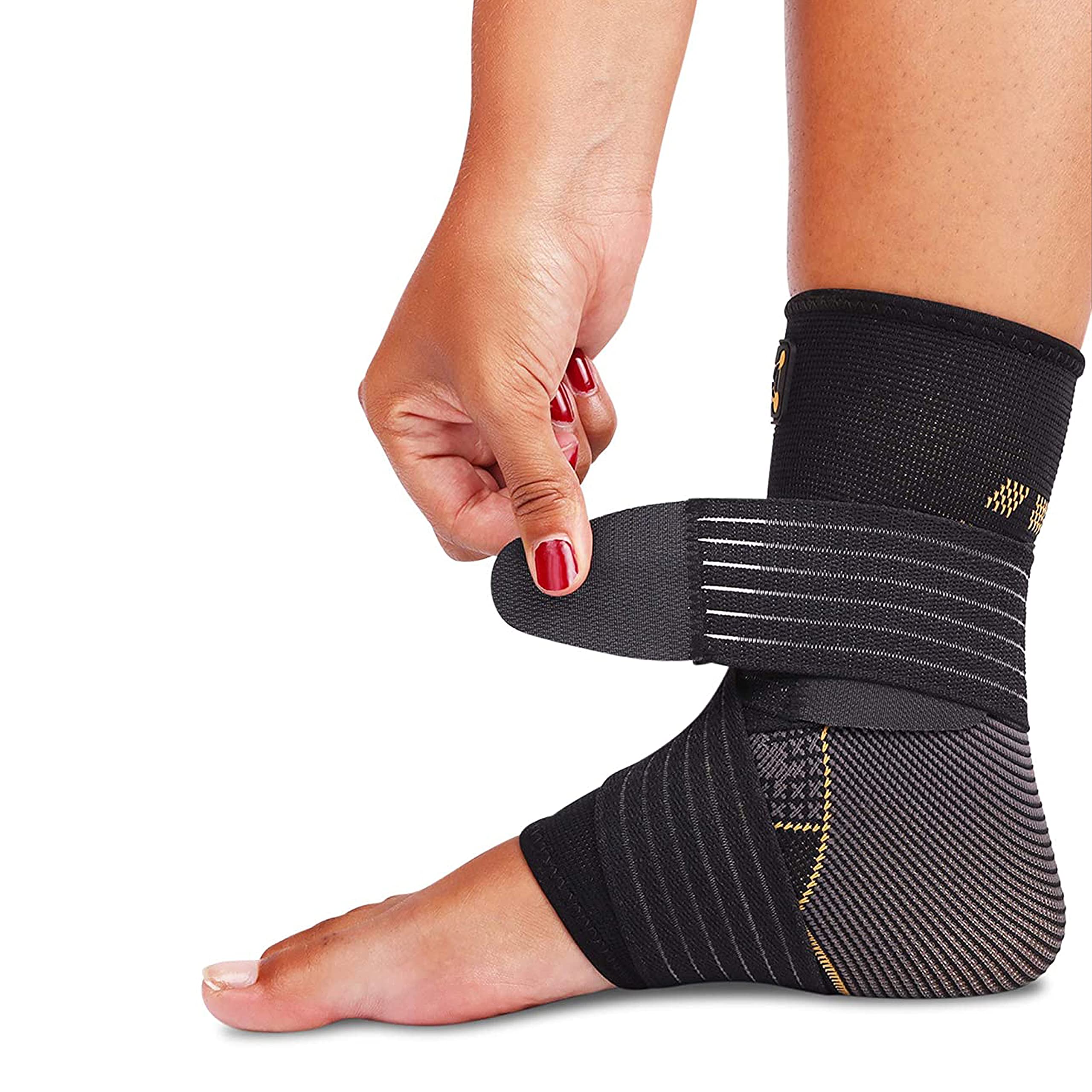 Foot Sleeve / Ankle Brace with Straps