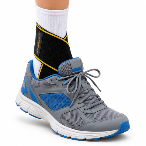 CopperJoint Ankle Wrap Brace — single, figure-8 adjustable strap for ankle support and compression
