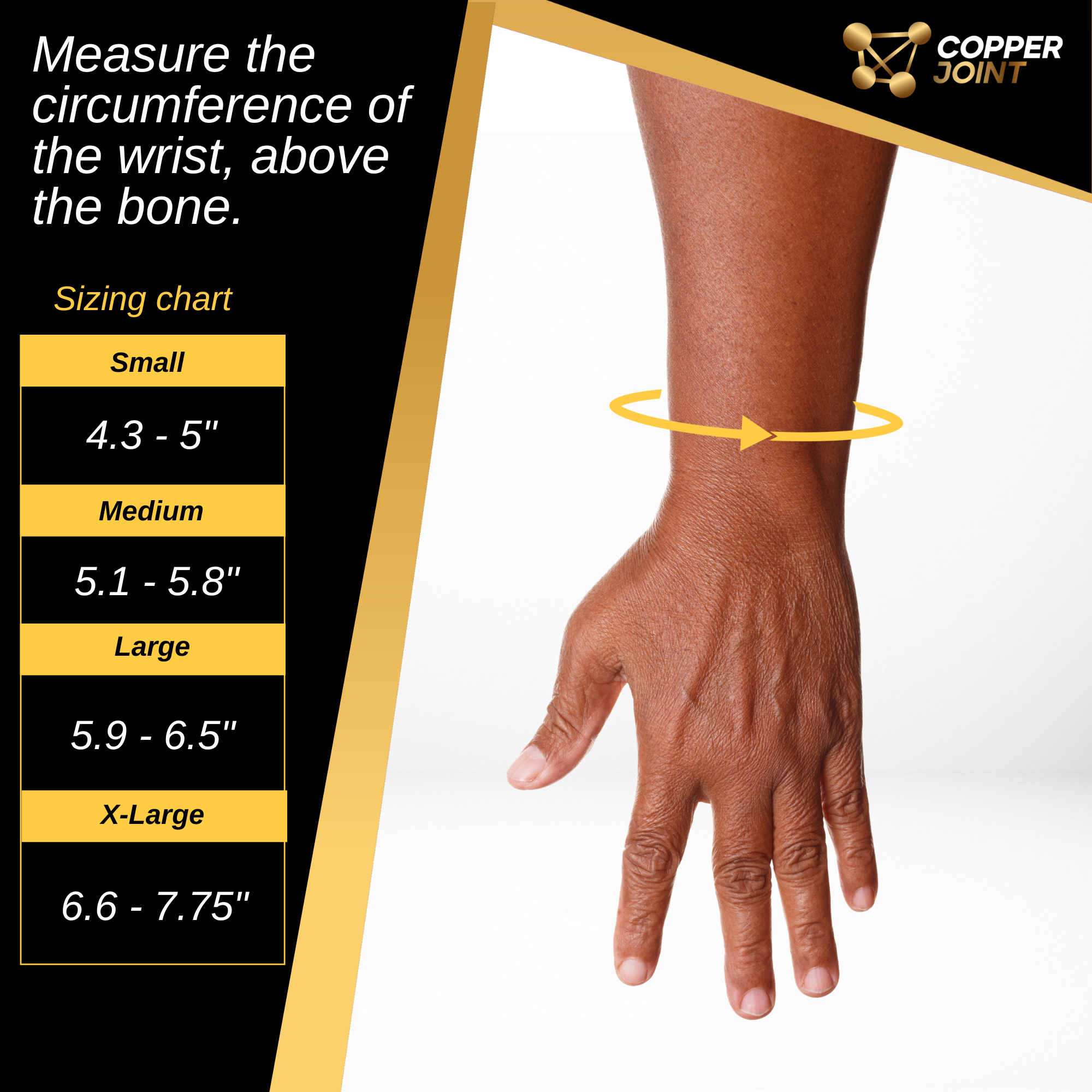 Copper Wrist Compression Band