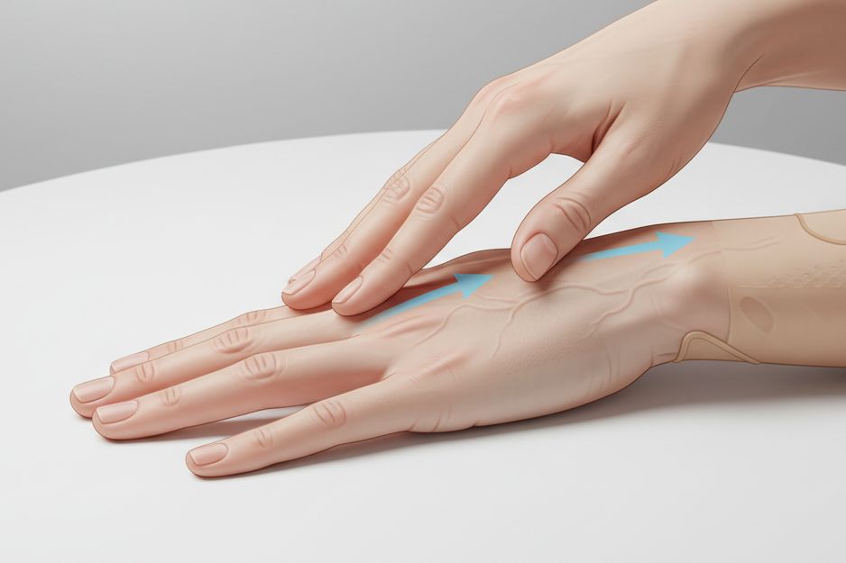 a hand glide exercise