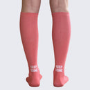 Long Compression Socks Pink - Set of 2