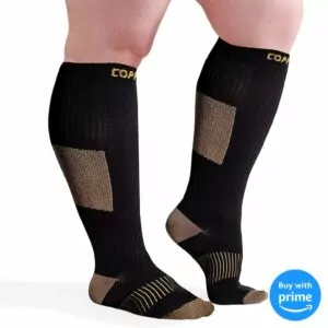 CopperJoint Plus Size Long Compression Socks Product Image