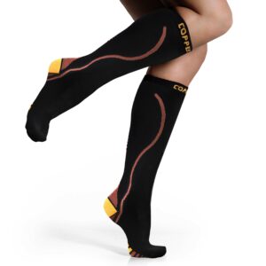 copper infused Long Compression Socks Pro